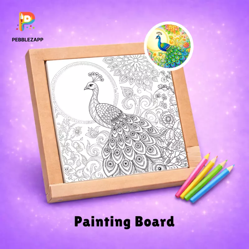 Royal Peacock Coloring