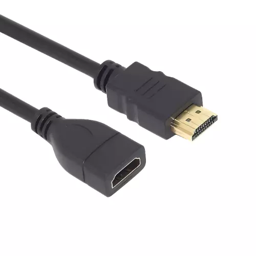 HDMI Extension Cable 2.0 Male to Female,Support 3d,Full HD 1080p, 4K Audio Return Channel - 1M