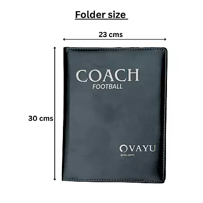 Football Tactical Board Folder – Magnetic Coaching Folder with Pen, Marker & Notepad