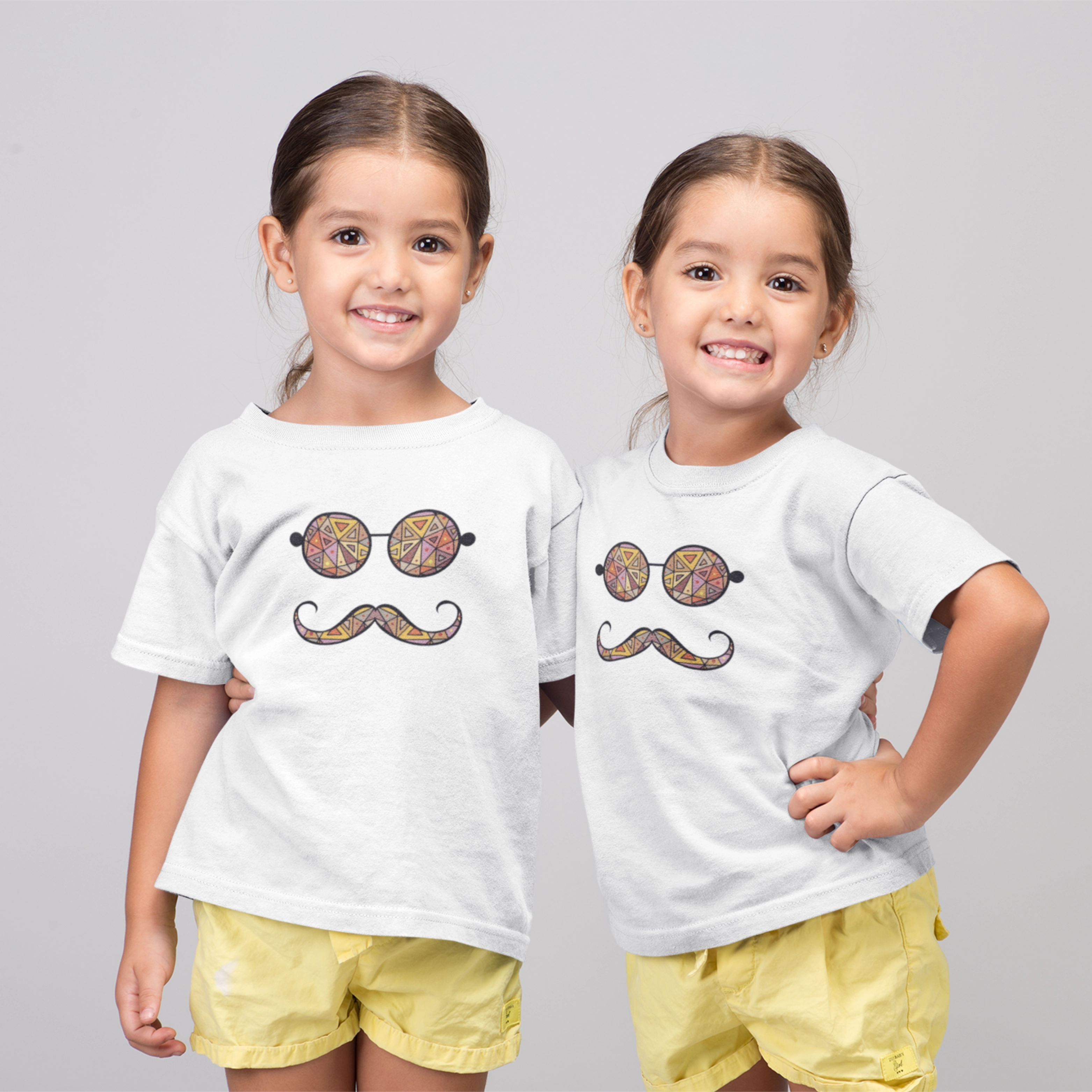 Glass & Mustache | Kids T-Shirt