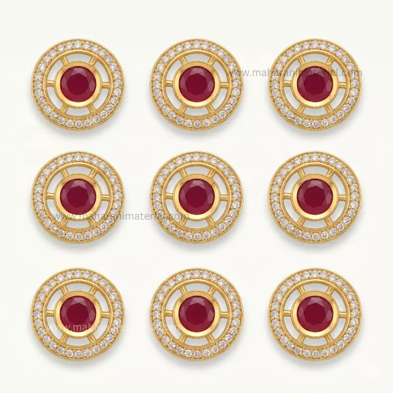 Diamond Kundan Round 