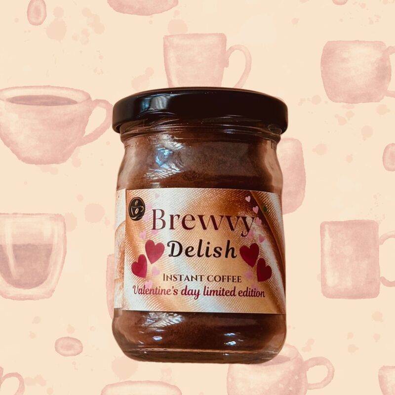 Delish 80g powdered instant coffee