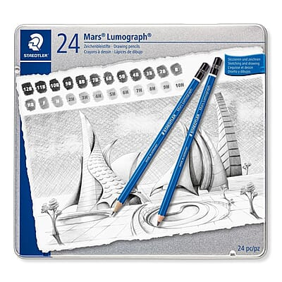 STA 100G LUMOGRAPH PENCILS - 24