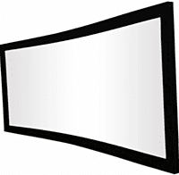 Eurros 110" Micro Acoustic Woven 4K Curved Fixed Frame Screen