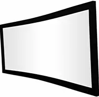 Eurros 215" Micro Acoustic Woven 4K Curved Fixed Frame Screen
