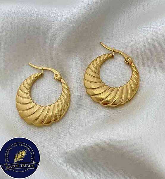 Antitarnish hoops earrings