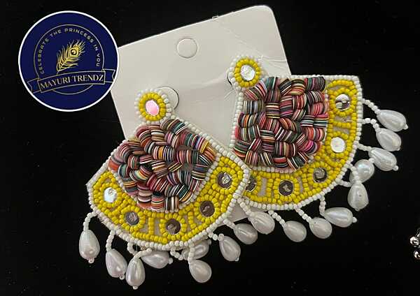 Handmade earrings multicolored