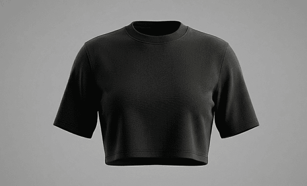 BLACK-CROP TOP