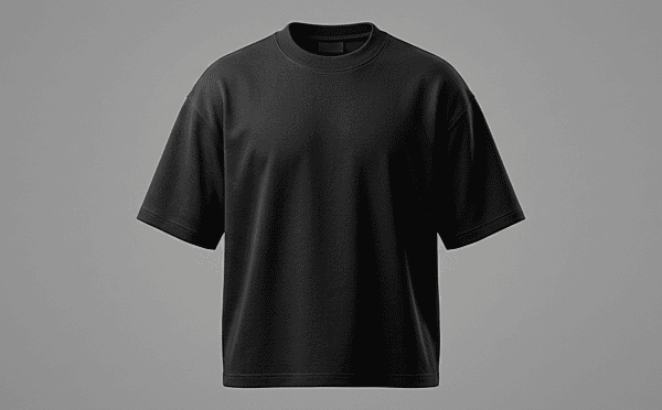 BLACK-OVERSIZED-T