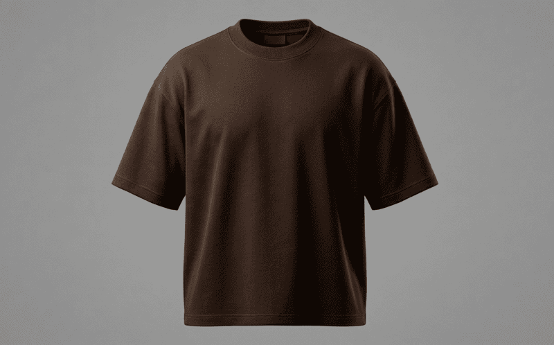 COFFEE BROWN-OVERSIZED-T