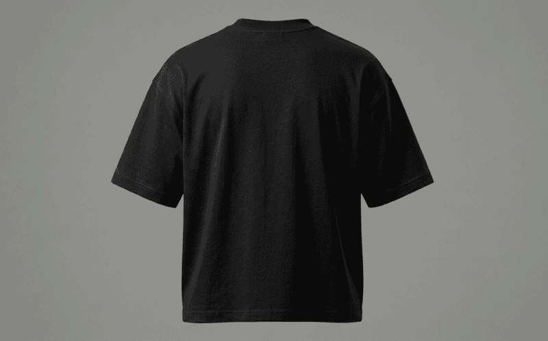 BLACK-FRENCH TERRY-OVERSIZED-T