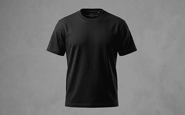BLACK-RGULAR FIT-T