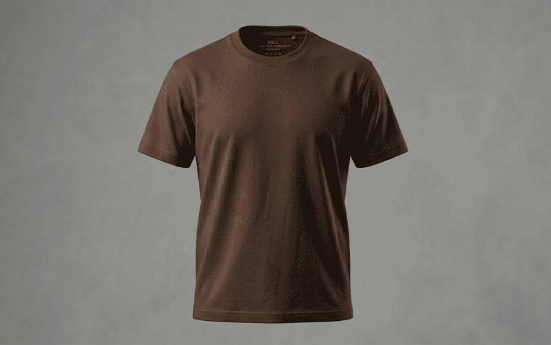 COFFEE BROWN-FRENCH TERRY-REGULAR FIT-T