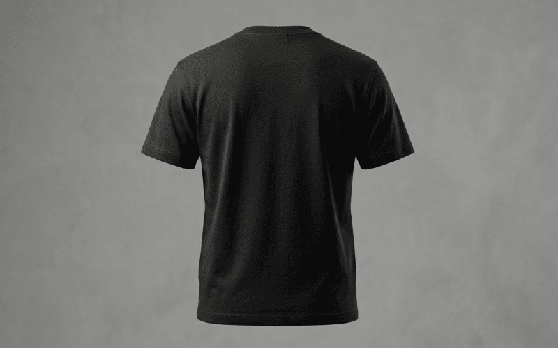 BLACK-FRENCH TERRY-REGULAR FIT-T