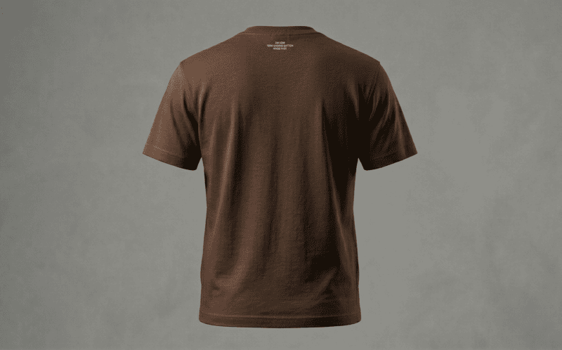 COFFEE BROWN-FRENCH TERRY-REGULAR FIT-T