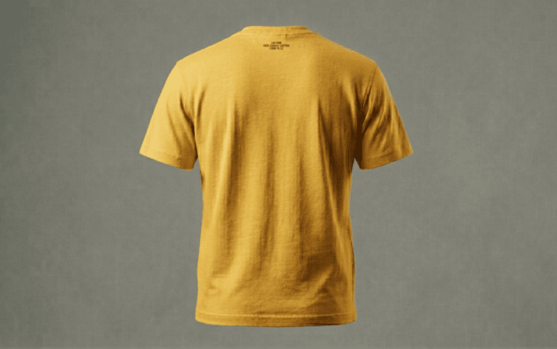 Yellow Regular Fit Cotton T-Shirt by Mirror U