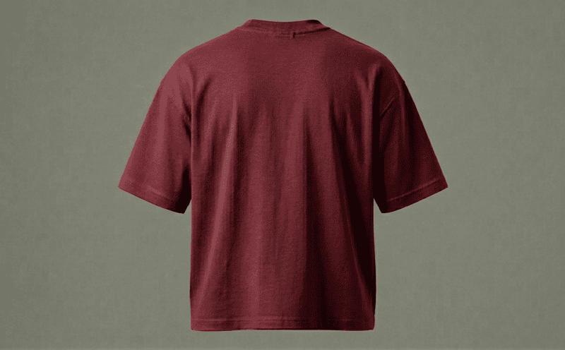MAROON-FRENCH TERRY-OVERSIZED-T