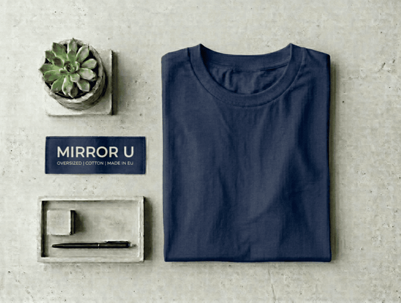 NAVY-OVERSIZED-T