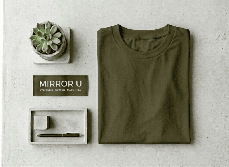 OLIVE GREEN-FRENCH TERRY-REGULAR FIT-T
