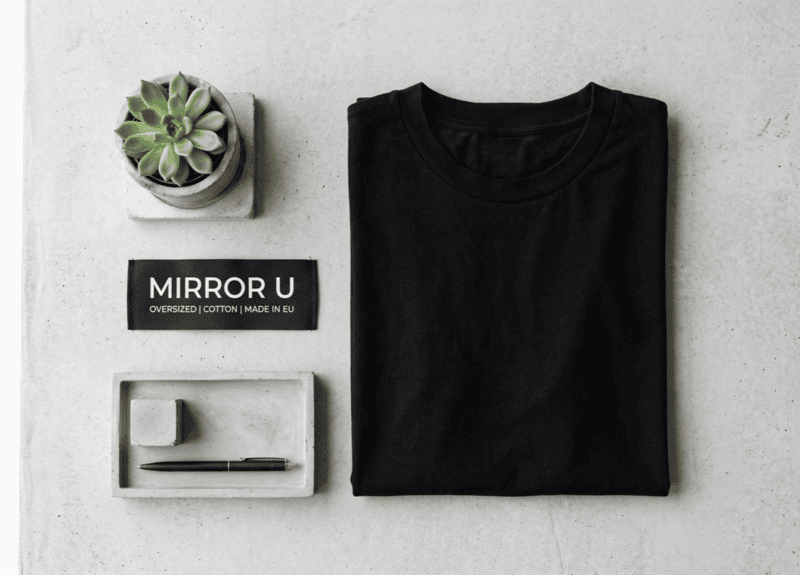 BLACK-RGULAR FIT-T