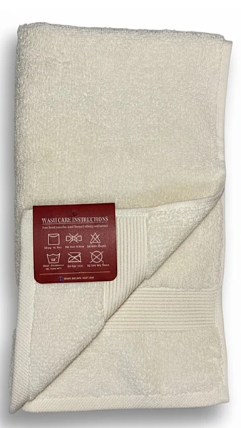 Cream Zero Twist Hand Towel