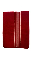 Cotton Stripe Towel Red