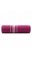 Cotton Stripe Towel Purple
