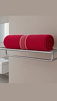 Cotton Stripe Towel Red