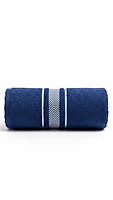 Cotton Stripe Towel Blue