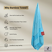 Bamboo Bath Towel Sky Blue