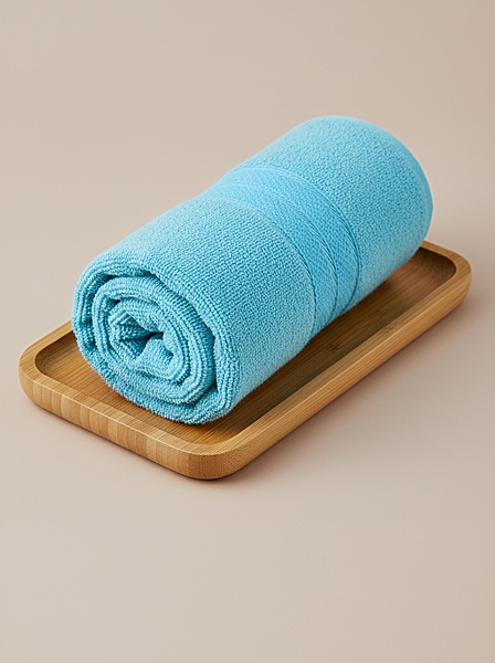 Bamboo Bath Towel Sky Blue