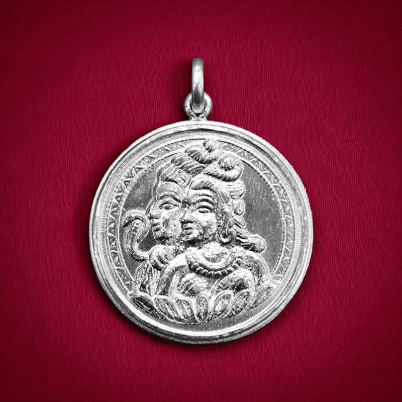 Sivaparvathi Silver Pendant | Divine Union of Power & Grace Sivaparvathi Silver Pendant | Divine Union of Power & Grace