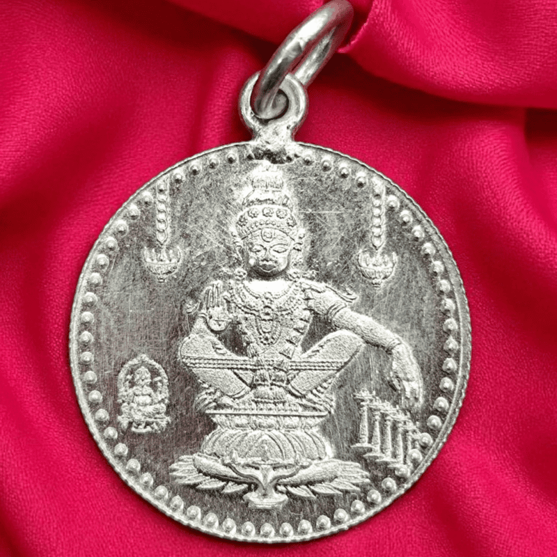 Swami Ayyappa Silver Pendant | Sacred Protection & Devotion | Swamiye Saranam Ayyappa Swami Ayyappa Silver Pendant | Sacred Protection & Devotion | Swamiye Saranam Ayyappa