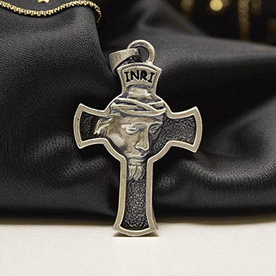 Jesus in cross Silver pendant Jesus in cross Silver pendant