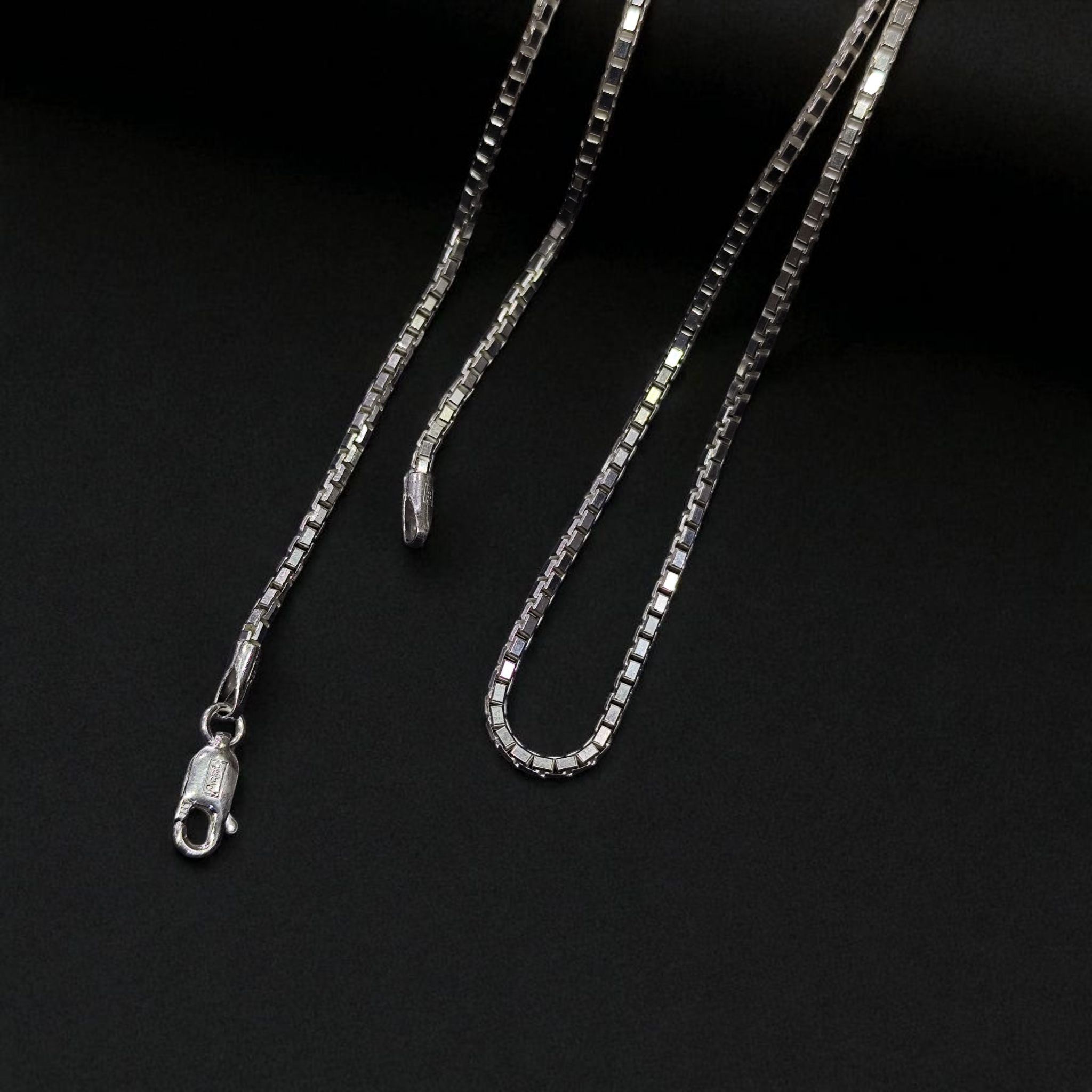 925 Silver Box Chain | Elegant & Durable Sterling Silver Chain 925 Silver Box Chain | Elegant & Durable Sterling Silver Chain