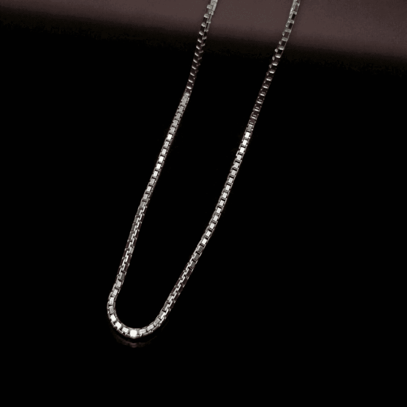 925 Silver Box Chain | Elegant & Durable Sterling Silver Chain 925 Silver Box Chain | Elegant & Durable Sterling Silver Chain