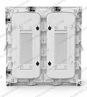 White aluminium diecast outdoor LED cabinet 960 x 960 mm, Type E lot 3, back service – Lumina