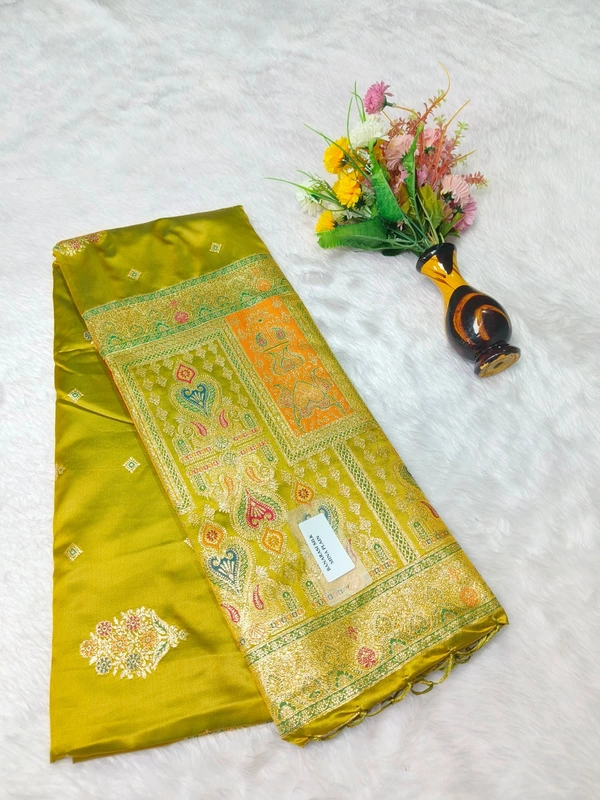 S Y BANARASI SILK MINA PLAIN D NO 105