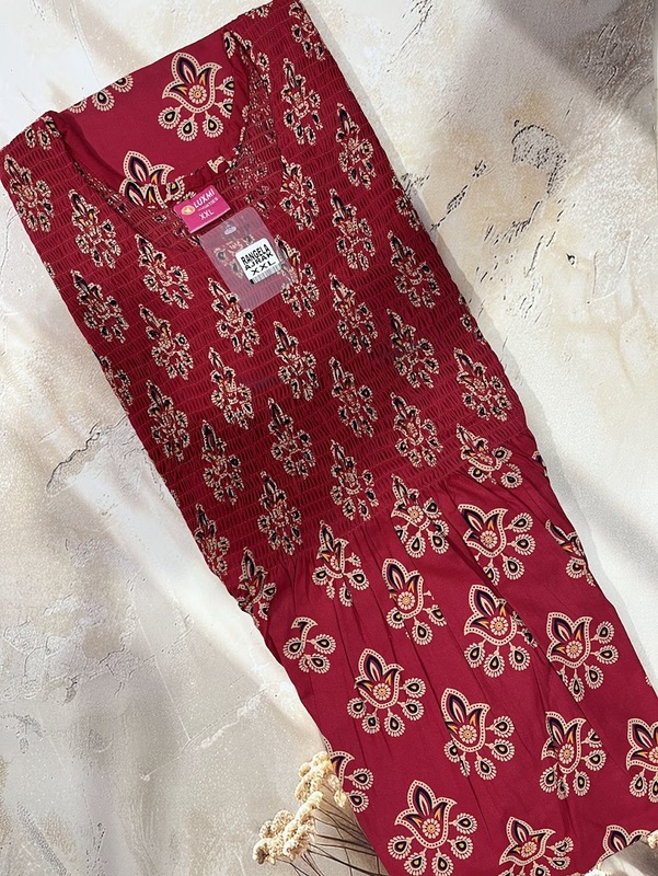 Ajrak Smoking frock Nighty #2