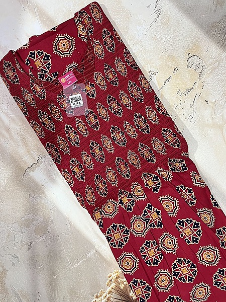 Ajrak Smoking frock Nighty #4