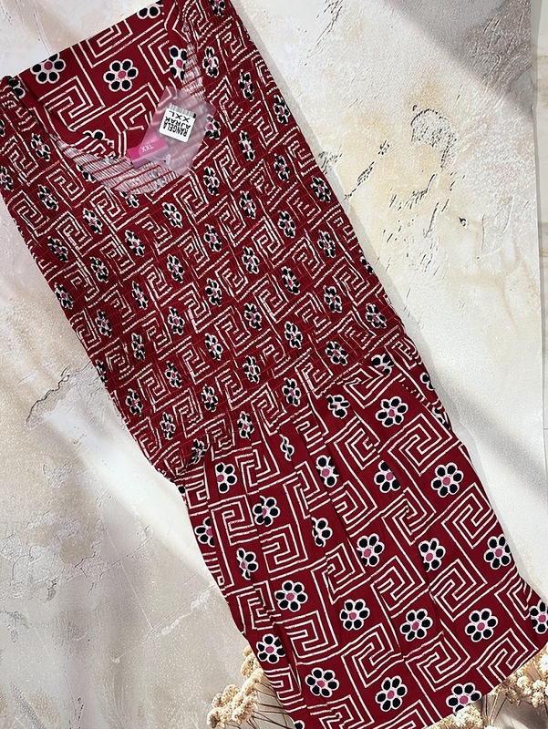 Ajrak Smoking frock Nighty #19