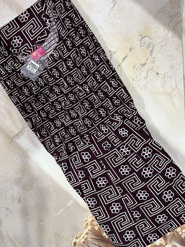 Ajrak Smoking frock Nighty #21