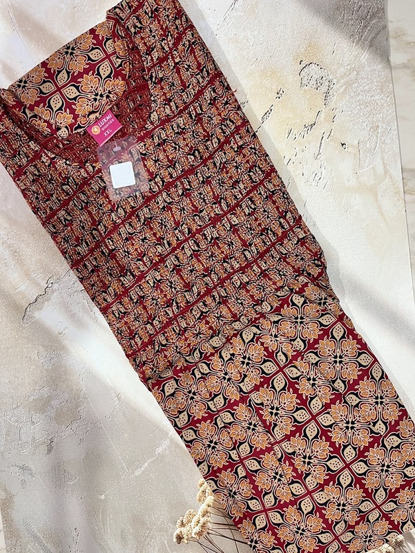 Ajrak Smoking frock Nighty #27