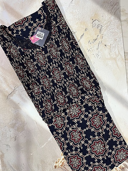 Ajrak Smoking frock Nighty #28