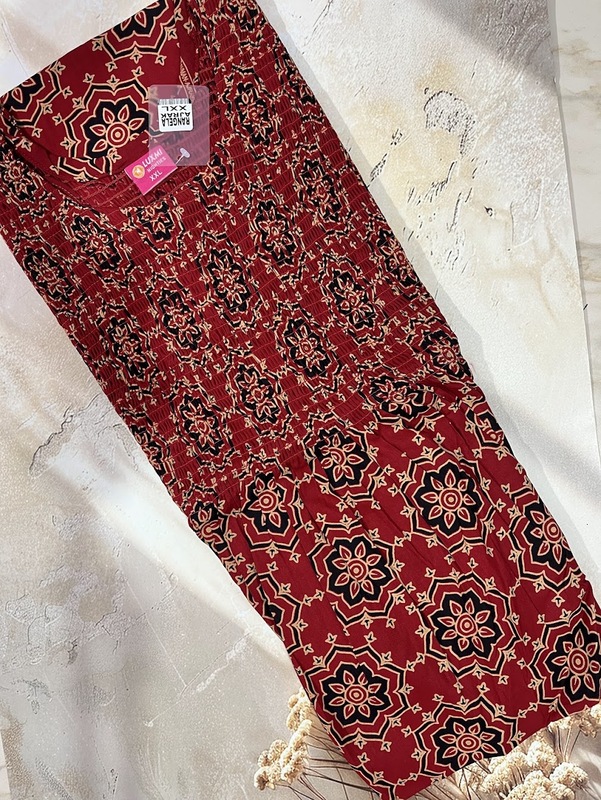 Ajrak Smoking frock Nighty #29