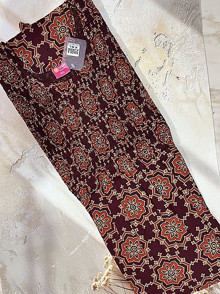 Ajrak Smoking frock Nighty #30