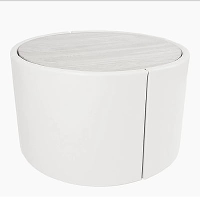 VIKINTERIO Marble Top Four Seater Space Saving Dining Table Set VIKINTERIO Marble Top Four Seater Space Saving Dining Table Set