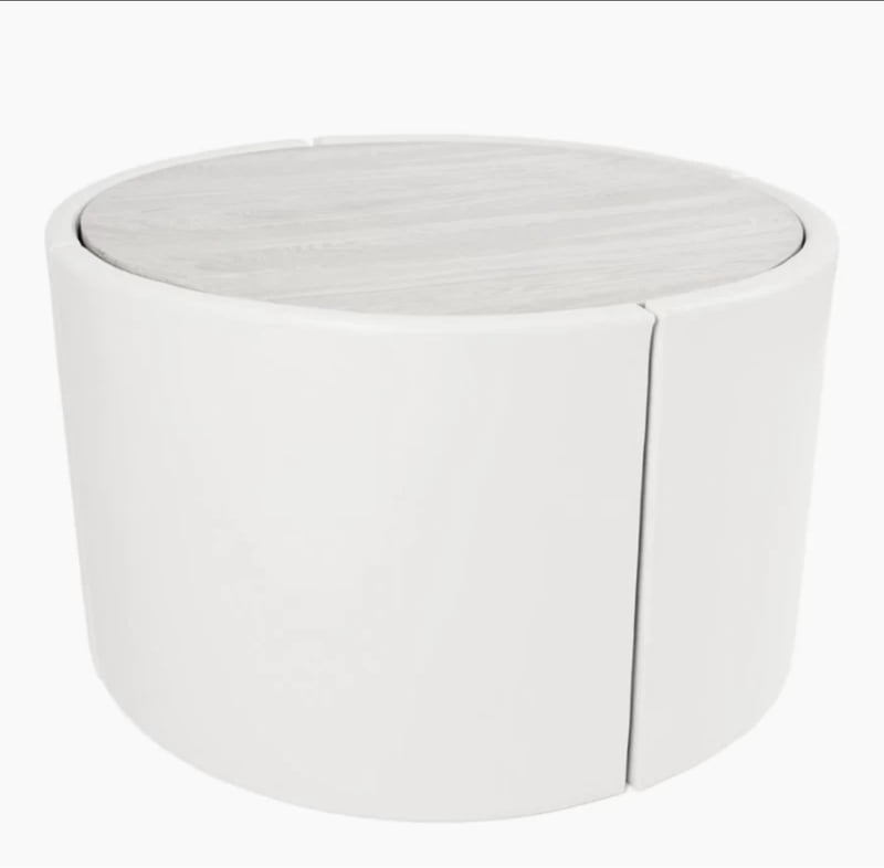 VIKINTERIO Marble Top Four Seater Space Saving Dining Table Set VIKINTERIO Marble Top Four Seater Space Saving Dining Table Set