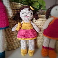 Crochet Summer Skirt Small Doll