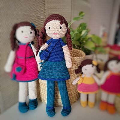 Crochet Summer Skirt Large Doll
